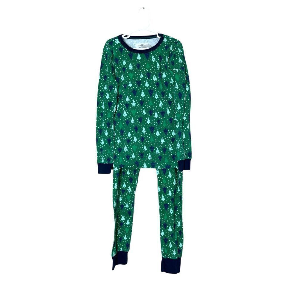 Crewcuts Christmas Tree Pajamas Pajama Set Holiday Green‎ Size 10